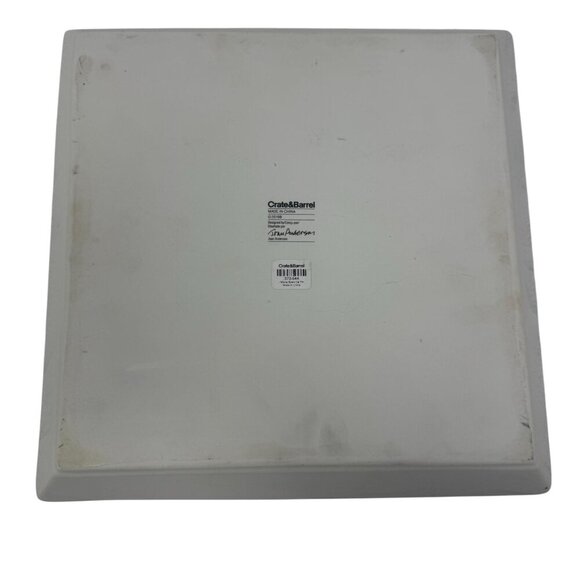 Crate & Barrel 2019 HOLIDAY BEARS 12" Square Platter by Joan Anderson Christmas - Picture 2 of 5